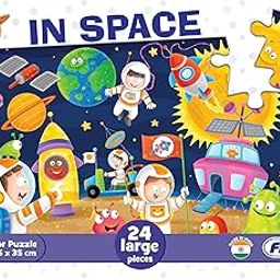 Frank in Space Floor Puzzle (24 Pieces) | Fun & Educational Toy for Kids 3+ Year Old | Enhances Imagination, Coordination, and Patience - Fun & Challenging Games - 12511-image-48