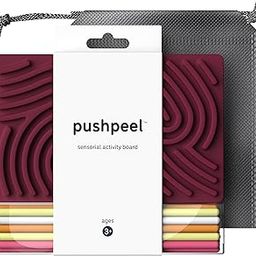 Pushpeel Sensory Activity Board: Silicone Fidget Toy for Calming, Stress, Anxiety, ADHD & Autism | Silent, No Mess | Kids 3+ & Adults | Includes Portable Travel Bag & 11 Strings-16