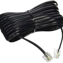 2C 20 Meter Rj11 6P2C Telephone Line Cable Wire For Laptop (Black)-24