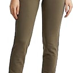 AW60 Women's Super Combed Cotton Elastane Stretch French Terry Straight Fit Mid Rise Trackpants with Side Pockets-image-31