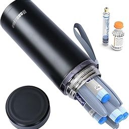 Hannayah 48h Insulin Cooler Travel Case TSA Approved Medication Diabetic Cooler For Travel With Thermometer Temperature Display Refrigerated Medicine Organizer Bag (Black)-picture-24