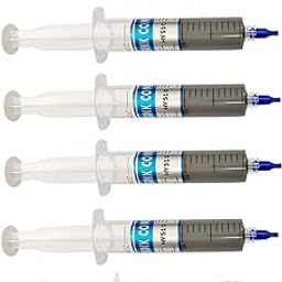 (Pack of 5) + 2 Free thermal grease 30g Grey Heat Sink Compound Thermal Silicon Conductive Grease Paste for PC/CPU/GPU/Chipset/Ovens Cooling-10