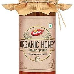 Dabur Raw Organic Honey 300g | 100% Pure and Natural | NPOP Organic Certified | Raw , Unprocessed , Unpasteurized Honey | No Sugar Adulteration-23