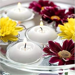 R Wellness Floating Candle for Water Bowl Use for Decoration Made by Wax Uncented White Color Pack of 25-image-35