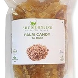 Shudh Online Tal Mishri, Palm Candy, Palm Sugar crystals (200 Grams), Panang Kalakandu, Panakarkandu-image-30