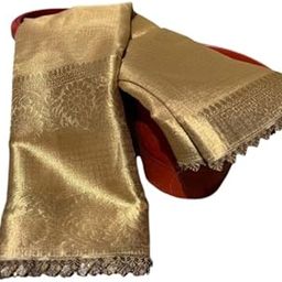 Fashion India Women's Royal Banarasi Tissue Kota Saree in Antique Zari With Designer Lace -golden Elegance saree-image-25