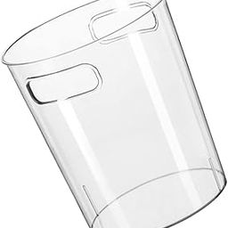 MAGICLULU Garbage Can Car Mini Trash Can Clear Trash Can Bin Liners Medium Trash Can Funky Clear for Lounge Wastebaskets Debris Storage Bin Office Bins Clear Waste Bin Air Kitchen The Pet-picture-11