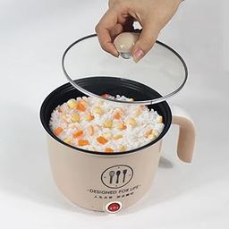 Ubersweet® Mini Electric Cooking Pot Rapid Noodle Cooker 220V EU Plug 1.6L Single Layer-image-6