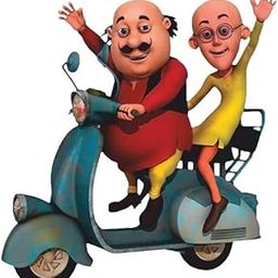 Jump up Motu Patlu Wall Sticker for Kids Room, Bedroom, Drawing Room, Living Room, Home| Multicolor| Size 30cm X 28cm-image-80