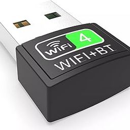USB WiFi Bluetooth Adapter 4.2 for PC and WiFi Adapter Wireless Network External Receiver Mini WiFi Dongle Compatible with All Windows 10/8/7/XP, Mouse, Keyboard, Headset, Speaker-image-4
