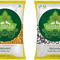 NIMBARK Arhar (Tur) Dal | Pigeon Pea Split | Best Protein Source | 1kg + Urad Dal Chhilka (Black Beans Split) | Best Protein Source | 500gm | Unpolished | Naturally Rich Source Of Protein-2