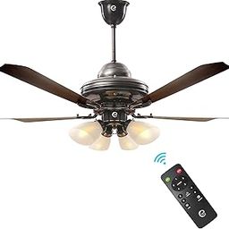 eFF4 Atom 1200 mm 4 Blade 4 Star Power Saving Ceiling Fan with BLDC Motor | Remote Control | Decorative Fan with Lights | High Air Flow | Brown-image-18