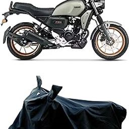 ROMEIZ All Season Protection Bike Cover for Yamaha FZX Hybrid Bike Cover with Water-Resistant and Dust Proof Premium 190T Fabric_Entire Black-image-38