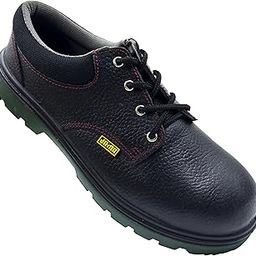 Jama Safety Shoe JS076 for Heat, Oil, Furnace, Welding & Chemical Industries | Rubber sole for 300°C heat resistance, Self Cleaning Anti-Skid Sole, 200J Steel Toe, Leather Shoe | Size 09 UK/INDIA-picture-44