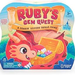 Learning Resources Rubys Gemstone Finding Skill Game Toy for 3 Year Old Boys and Girls, Introduction to Scissors Skill, Educational Games-18