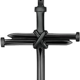 Christian Jewelry Christian Crucifix Jesus Cross Nail Blessing Pray With Long Chain Gold Stainless Steel Pendant Necklace Chain For Men And Women-image-25