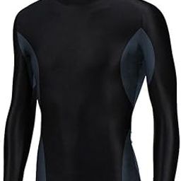 Men Bodybase Sports Compression Tights Full Sleeve Regular Fit T Shirt-Black For Gym,Running,Cycling,Swimming,Cricket,Basketball,Yoga,Football,Tennis,Badminton (L (Shirt Size: 39-40))-picture-12
