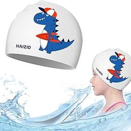 Proberos® Kids Swim Caps for Kids, Children, Boys and Girls Aged 2-8, Baby Waterproof Bathing Caps-image-34