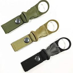 RAJry 3 Pack Hanging Bottle Buckle Clip Carabiner,Portable Mineral Water Bottle Ring Holder Keychain Belt Webbing Strap for Outdoor Camping Hiking Traveling-image-66