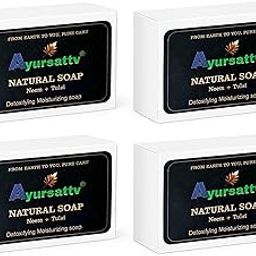 Handmade Neem Tulsi Soap – Organic Herbal Face & Body Bar for Acne & Blemish Control – Antiseptic Skincare for All Skin Types-13