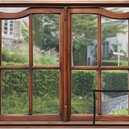 Amazon Brand - Solimo 100 GSM Pre-Stitched Fiberglass Window Mosquito Net | Ready to Use Insect Net | Size: 90 x 90 Cms/ 36 x 36 Inches /2.95 x 2.95 Feet (Grey)-10