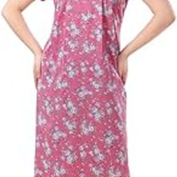 Women Cotton Floor Length Nighty 1648-image-21