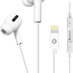 Candytech Wired Headphones In Ear Earphones with 10mm Drivers, in-Line Mic, Volume Controller, Compatible for iPhone 7/8/X/XS/XR/11/12/13/14 Pro, iPad - Noise-Isolating, Stereo Sound, White-13