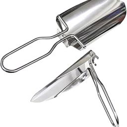 SKISUNO 2pcs Portable Folding Camping Shovel Multi-Functional Garden Tool for Ice Removal Durable Stainless Steel for Outdoor Activities and Home Gardening-image-41