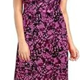 Women's 100% Cotton Printed Maxi Nightgown Long Half Sleeves Nighty Sleepwear for Ladies Super Soft Comfortable Design-image-17