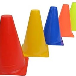 Cones Set | Space Marker | Agility Soccer Cones for Training Football Hockey Fitness Sports Field Cone 7inch (5)-29
