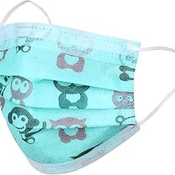 Mango People Kids Face Masks, 3-Ply Disposable, Light Blue with Panda Print, Pack of 100, Ages 4-12 Years-29