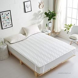 GoHome Waterproof and Dustproof Double Mattress Protector(White) 72X72Inch-image-13