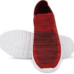 Pehano Pull-On Lightweight Casual Stylish Fashionable Walking Gym Running Shoes with Knitted Breathable Fabric-picture-51
