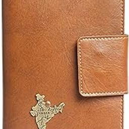Faux Leather Unisex Travel Folder | for Credit and Debit Cards, Pan Cards and Licenses | Nice Quality, Stylish & Durable | Top Grain Vegan Leather | College Office, or Business | Tan-image-6