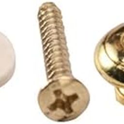 8x1pc Gold Mushroom Head Guitar Strap Button-image-42