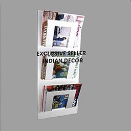 INDIAN DECOR Metal Triangle Wall-Mounted Magazine Holder, Black, Set of 3-image-23
