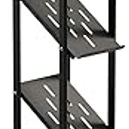 LEPOSE Magazine Holder Stand cum Magazine Rack for Office, School, Library, Reception & Waiting Areas | Display Stand for Brochures, Pamphlets, Flyers, Catalogues (4-Shelf x 12", Black)-15