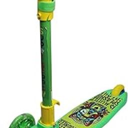 Kabello Foldable Kick Scooter with Adjustable Height and Back Brake for Kids| 3-Wheel Skate Scooter for Boys and Girls Capacity 50kg for Kids Skate-image-3
