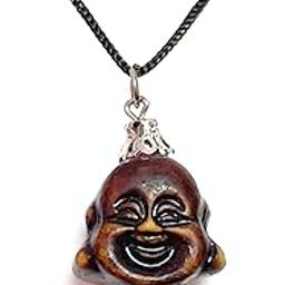 Tibetan Auspicious Lucky Laughing Buddha Sakyamuni Monk Head Pendant Necklaces Amulet For Men And Women-image-50