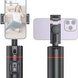 Andoer Auto Face Tracking Tripod Phone Holder Desktop Selfie Gimbal Stand 360°Rotatable Support Face Body Tracking Gesture Control with Phone Clip for Vlog Live Streaming Recording Video-picture-30