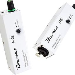 Bolanle P2 Portable In Ear Monitor Amplifier, Headphone Amp with XLR/TRS Input, 3.5mm Output, Stereo/Mono, Volume Controller, Personal Amplifier for Keyboardists, Drummers, Guitarists-31