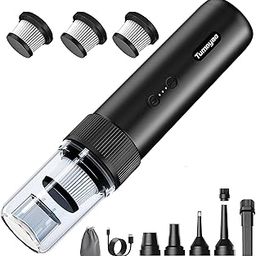 Tumoyao Car Vacuum Portable Cordless, 21000PA Handheld High Power Suction & Blower, Small Cordless Handheld Vacuum Cleaner for Car, Home, Office-image-71