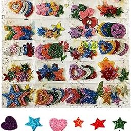 BITONA® 24 Packets DIY Art and Craft Hobby Decoration Items for All Age School, Home, Birthday Gifts and Return Gift Ideas (24 Assorted Packets 5 Each)-image-18
