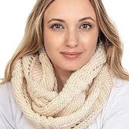 Women Winter Infinity Scarf Warm Knitted Circle Loop Various Colors…-image-2