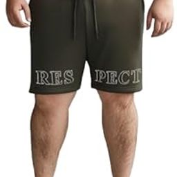 Men's Shorts, 100% Cotton Lightweight & Comfortable Regular Fit with 1 Zipper Pocket for Gym, Running, Cycling and Plus Size Shorts, Size - 3XL to 9XL-picture-3