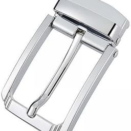 4Xmetal Belt Buckle Replacement For Leather Strap Fashion Mens Pin Belt Buckle Silver | Mens Accessories | Belt Buckles-image-0
