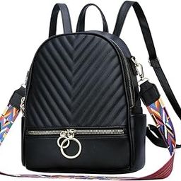 Vegan Leather Backpack Handbag Shoulder Purse Bag for Women | rakhi gifts for sister | travel | office-image-18