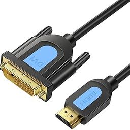Tobfit 1.5M HDMI to DVI-D High Speed Digital Video Cable,DVI to HDMI Monitor Adapter Cable,Full 1080p HD Suitable for PS4,Raspberry Pi,Roku,Xbox One,Blue Ray, DVD,Dell Docking Stations and More-image-92