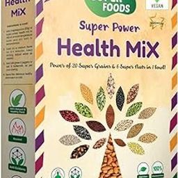Super Foods Super Power Health Mix | Porridge| Rich in Iron, Protein, Calcium & Dietary Fiber | 100% Natural, Roasted, Multi Millets & Grains| No Chemicals, No Sugar | 500g-image-67