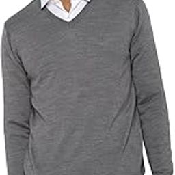 Women's Acrylic Blend V-Neck Sweater (ASSWWRGF411488_Grey_L)-image-53